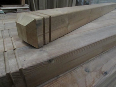 Core Deck Stop Chamfered Treated Decking Balustrade Add On Kit 1800mm with One Post