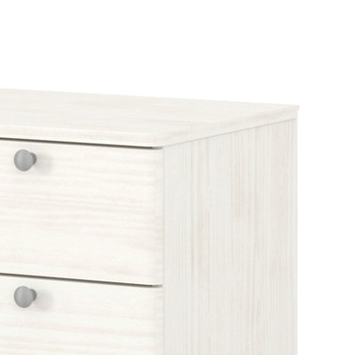Core Products Augusta Curve 4 drawer chest , White