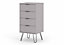 Core Products Augusta Grey 4 drawer narrow chest