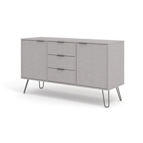 Core Products Augusta Grey Medium Sideboard with 2 Doors, 3 Drawers