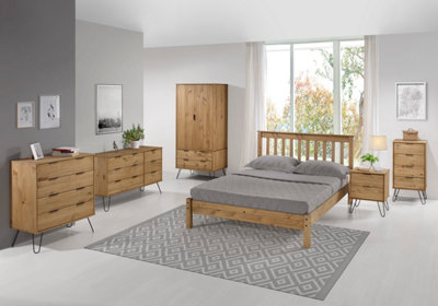 Core Products Augusta Industrial 4 Drawer Narrow Pine chest of drawers