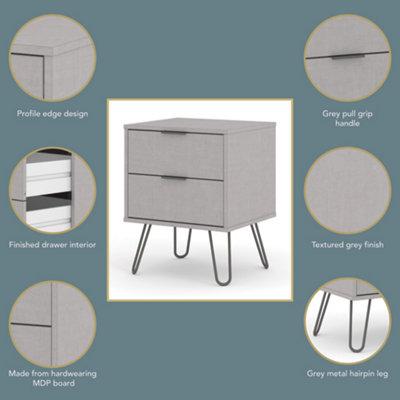 Core Products Augusta Industrial Grey 4 Drawer Chest