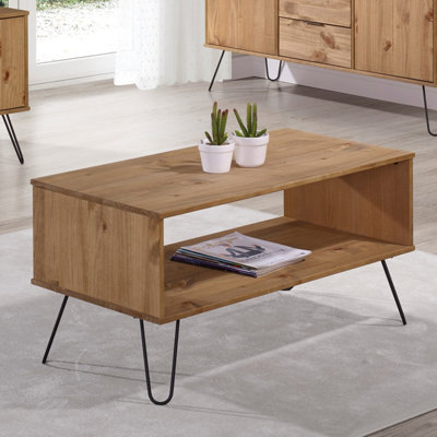 Core Products Augusta Industrial Pine open coffee table