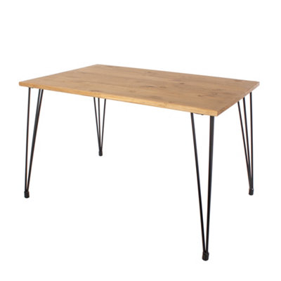 Core Products Augusta Industrial Pine rectangular dining table 1180mm