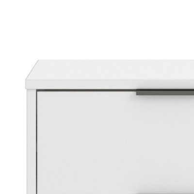 Core Products Augusta White 3+3 wide drawer chest of drawers