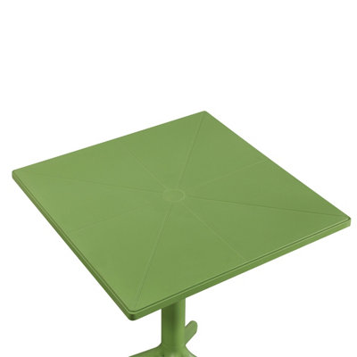 Core Products Square Plastic Garden Bistro Table, Moss Green