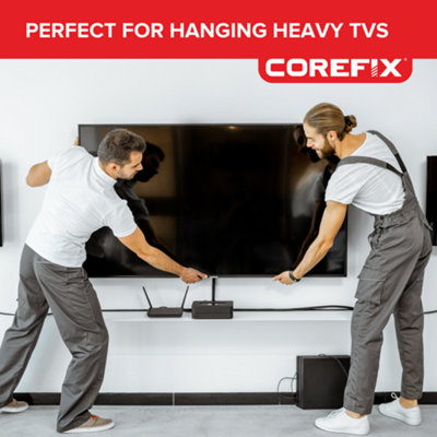 Corefix Connect 100 Dot & Dab Wall TV Fixing Kit With Drill Bit Pack of 6