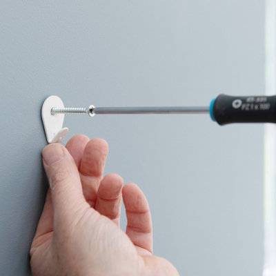 Corefix One Wall Hook. White Finish. 2pk with universal fixings