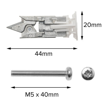 Corefix Spike Large Wall Hook. Nickel Finish with fixing