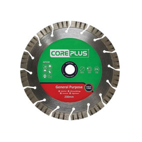 CorePlus CORDBGP230 GP230 General-Purpose Hybrid Turbo Diamond Blade 230mm CORDBGP230