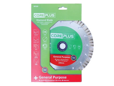 CorePlus CORDBGP230 GP230 General-Purpose Hybrid Turbo Diamond Blade 230mm CORDBGP230
