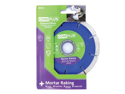 CorePlus CORDBMR125 MR125 Mortar Raking Diamond Blade 125mm CORDBMR125
