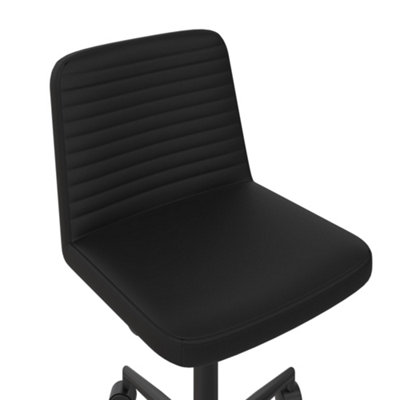 Corey Office Task Chair Black Faux Leather
