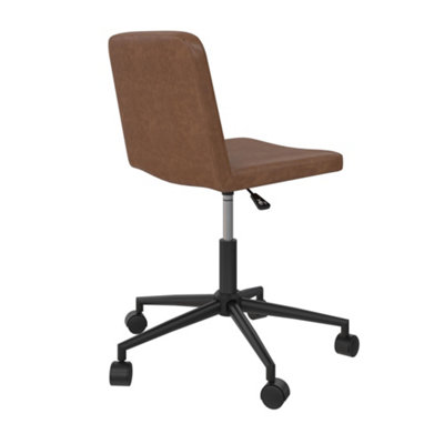 Corey Office Task Chair Camel Faux Leather