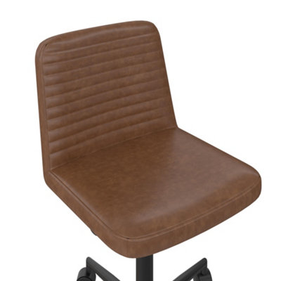 Corey Office Task Chair Camel Faux Leather