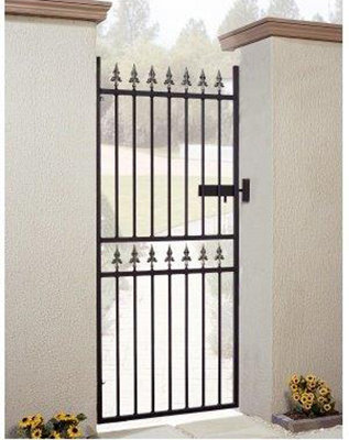 Corfe Premium Range Spear Top Tall Single Gate - Steel - Fits Gap of ...