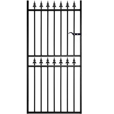 Corfe Premium Range Spear Top Tall Single Gate - Steel - Fits Gap of ...