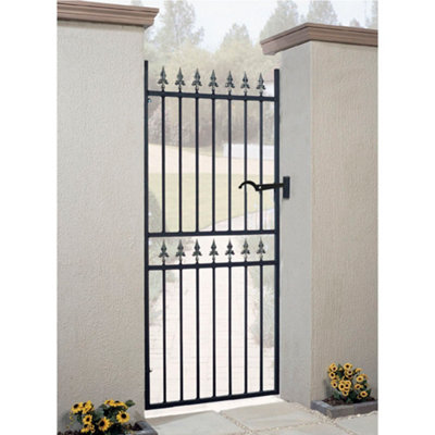 Corfe Premium Range Spear Top Tall Single Gate - Steel - Fits Gap of ...