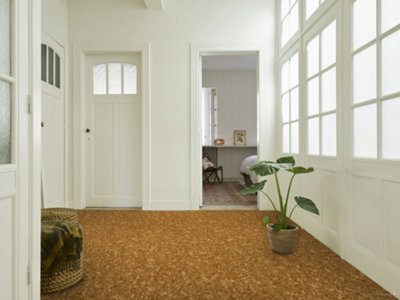 Cork Effect Vinyl Flooring 4m x 4m (16m2) - 3