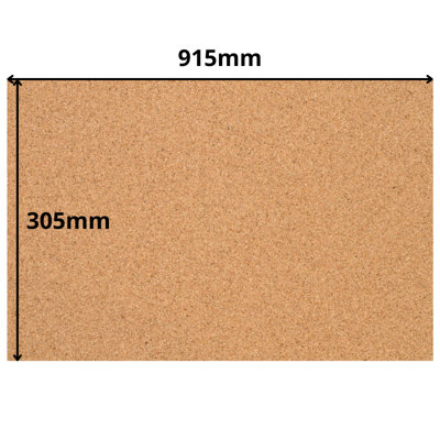 Cork sheet - 2mm - 915x305mm - Décor/DIY - 4pack