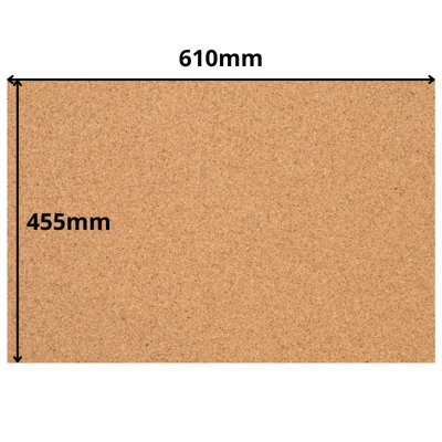 Cork Sheet - 5mm - 610x455mm - Décor/DIY - 2 pack