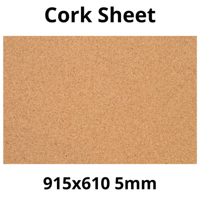 Cork Sheet - 5mm - 915x610mm - Décor/DIY