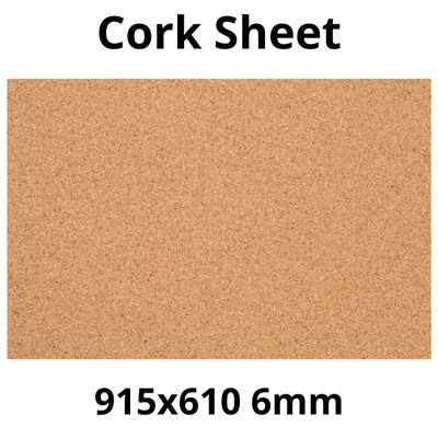 Cork Sheet - 6mm - 915x610mm - Décor/DIY