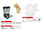 Corner Angle Bracket KPW Heavy Duty Brace Reinforced DIY Project - Size 90x50x76x2.5mm - Pack of 10