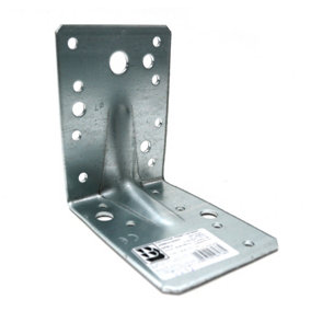 Corner Angle Bracket KPW Heavy Duty Brace Reinforced DIY Project - Size 90x90x65x2.5mm - Pack of 10