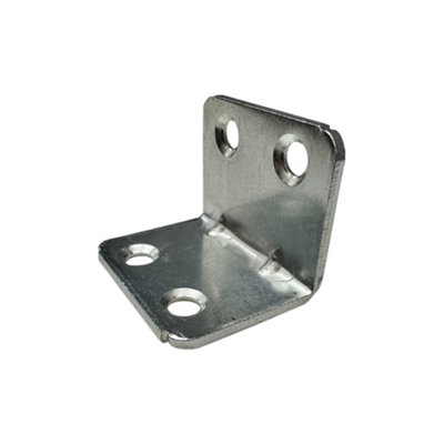 Corner Angle L Shape Brace and L Metal Chrome Brackets for Wood, Shelves, Furniture Fixation, and DIY Projects. (30, 1.9mm)