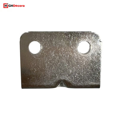 Corner Angle L Shape Brace and L Metal Chrome Brackets for Wood, Shelves, Furniture Fixation, and DIY Projects. (40, 0.6mm)