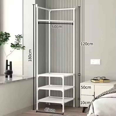 Corner Coat and Hat Rack , Multi Layer Floor Standing Hanger with ...