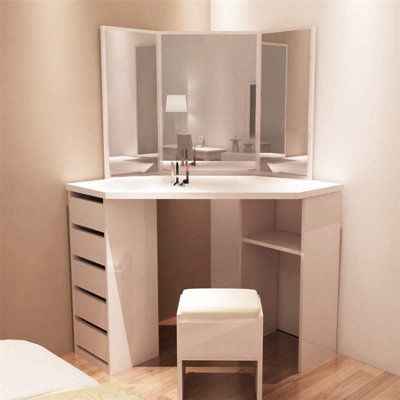 Diy vanity deals desk with mirror