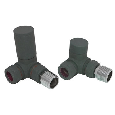 Corner Manual Radiator Valve Anthracite