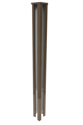 Corner Post - Post Extender - Brown - Six Feet Extension