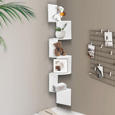 Five tier deals corner shelf