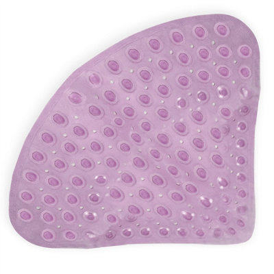 Corner Shower Rubber Purple Corner Mat - Pukkr - 4