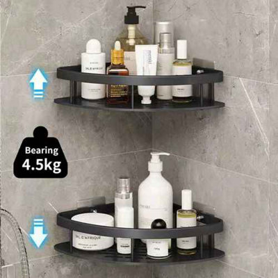 Corner Shower Shelf Basket, Bathroom Storage Organizer 2 Pack