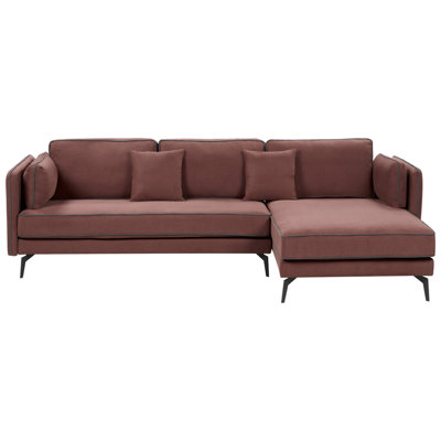 Corner Sofa ALTAN Burgundy Fabric