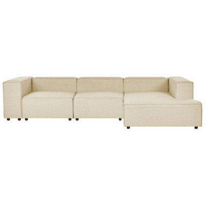 Corner Sofa APRICA Beige Fabric