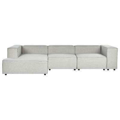 Corner Sofa APRICA Light Grey Fabric