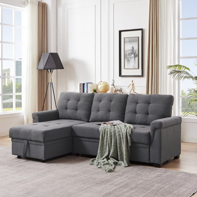 Gray shop reversible sectional