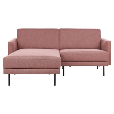 Corner Sofa BREDA Golden Brown Fabric