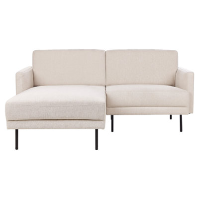 Corner Sofa BREDA Light Beige Fabric