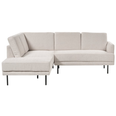 Corner Sofa BREDA Light Beige Fabric