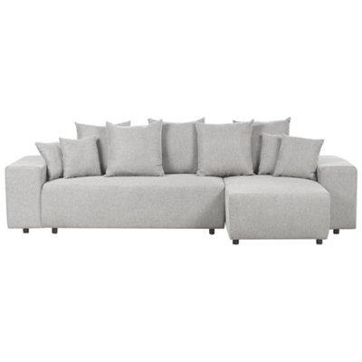 Corner Sofa LUSPA Light Grey Left Hand