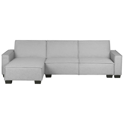 Corner Sofa ROMEDAL Light Grey Right Hand