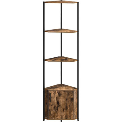 Corner Storage Unit, Space Saving Shelving Cabinet, Bedroom Kitchen ...