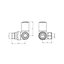 Corner Towel Rail Radiator Rad Valves Angled Pair Solid Brass 15mm X 1/2"