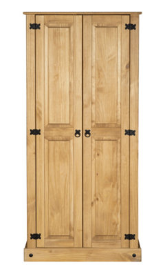 Solid wood flat on sale pack wardrobe